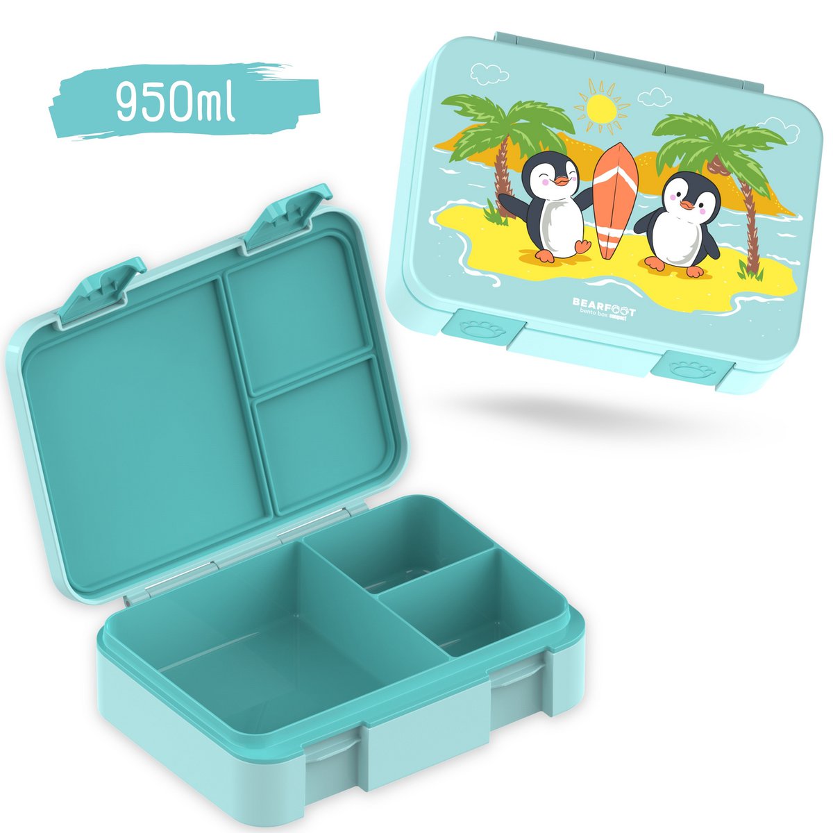 Lunchbox, licht en lek - proof - pinguïn Joy&Bloom