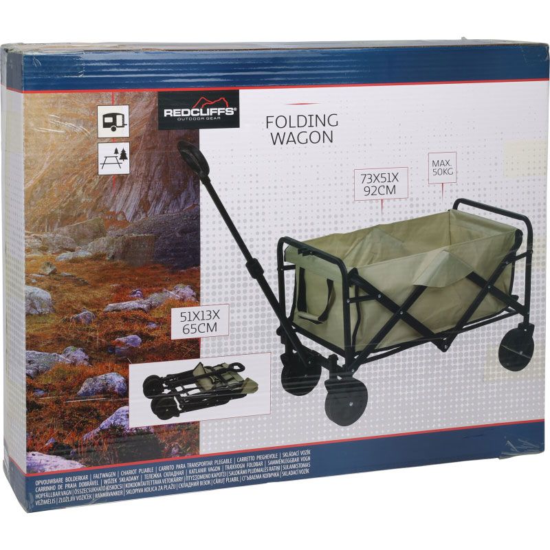 Redcliffs Bolderkar - Vouwbaar - 73X51X92Cm - Beige Buitenspeelgoed Joy&Bloom