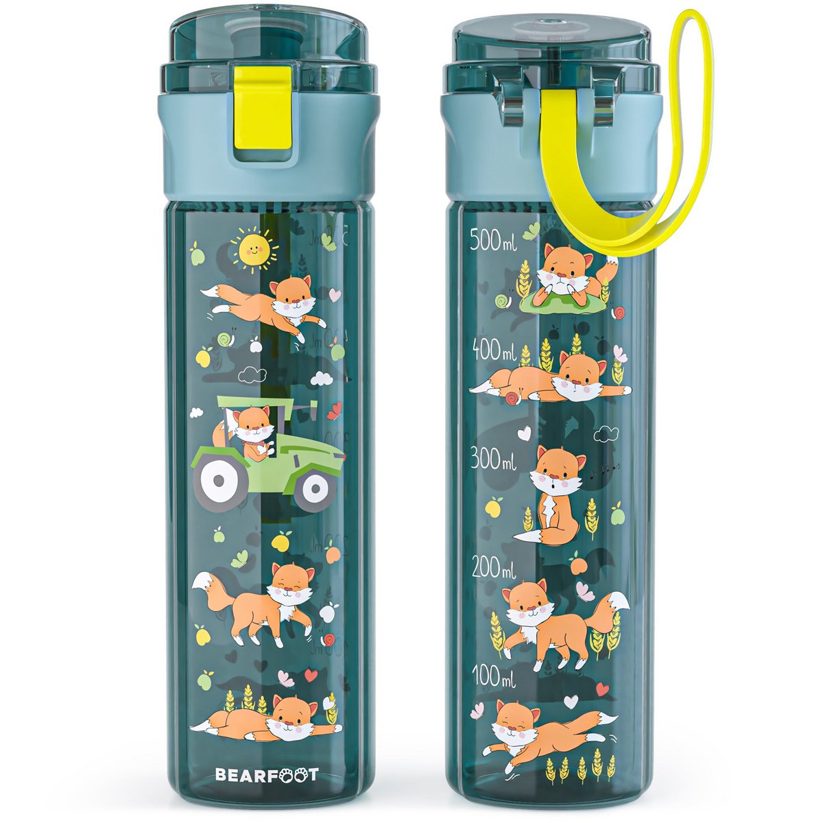 Kinderdrinkfles, 500 ml, licht - tractorblauw Joy&Bloom