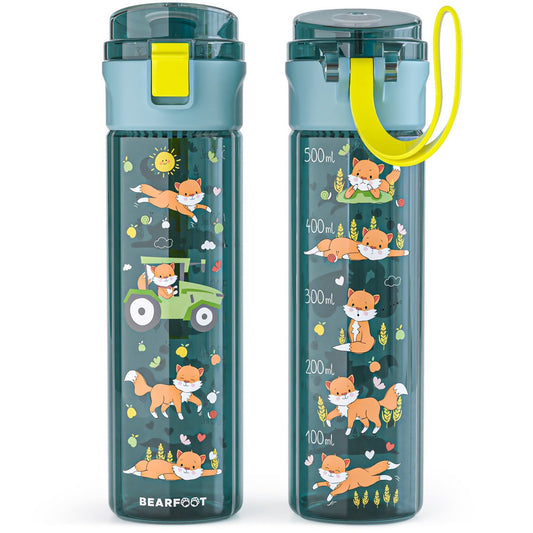 Kinderdrinkfles, 500 ml, licht - tractorblauw Joy&Bloom