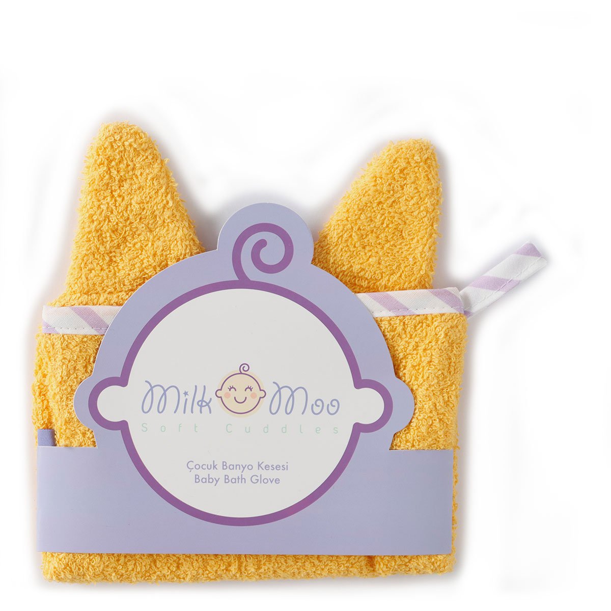 Milk&Moo Tombish kattenbadhandschoen, 100% katoen, Oeko-Tex gecertificeerd, kleurrijk Joy&Bloom