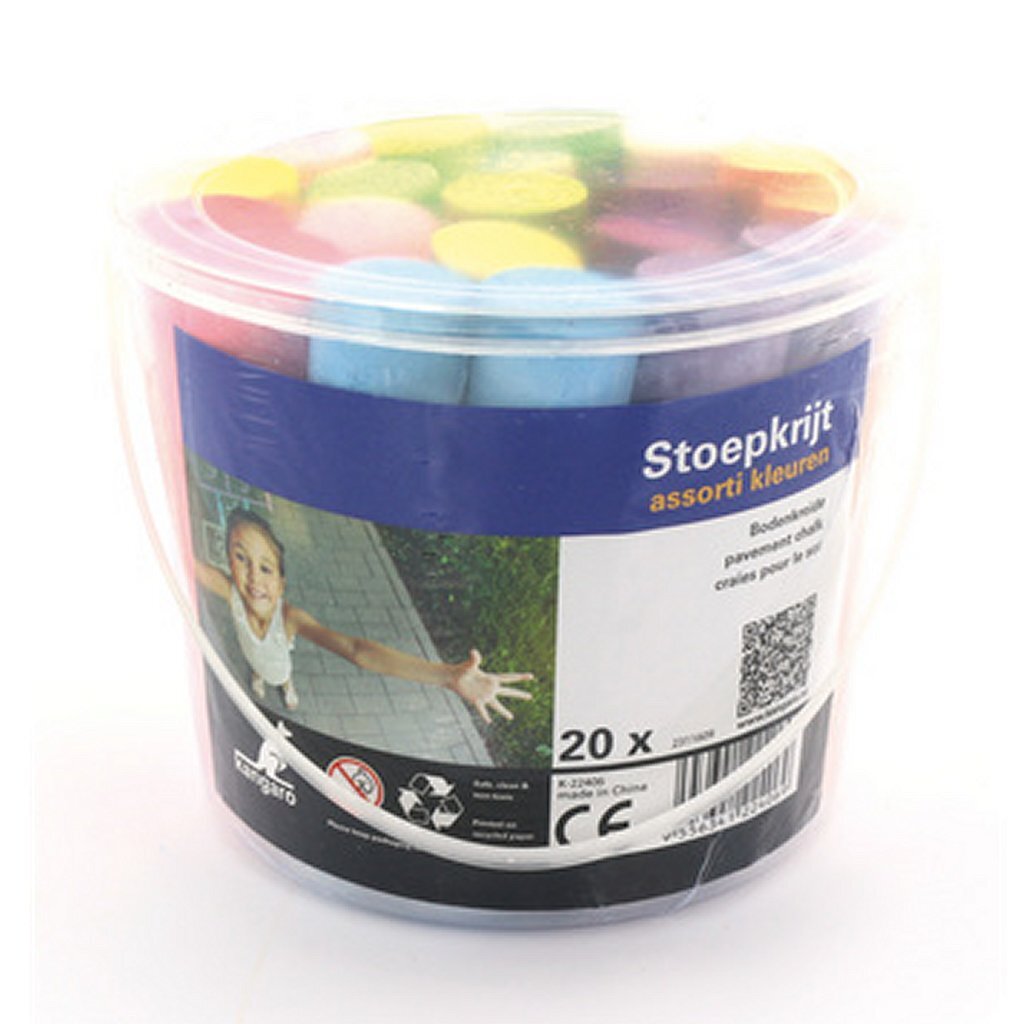 Kangaro K-22406 Stoepkrijt 20 Stuks Default Title Stoepkrijt Joy&Bloom