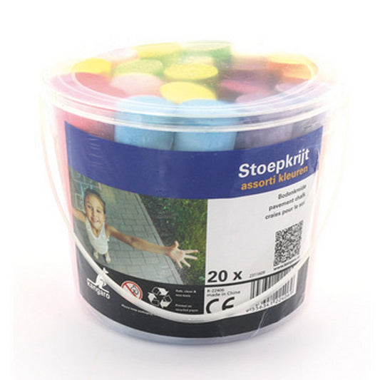 Kangaro K-22406 Stoepkrijt 20 Stuks Default Title Stoepkrijt Joy&Bloom