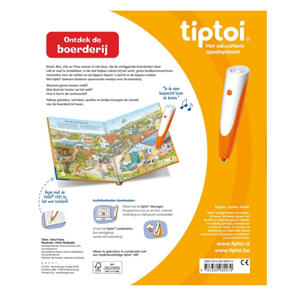 Tiptoi Boek Ontdek De Boerderij Tiptoi Joy&Bloom