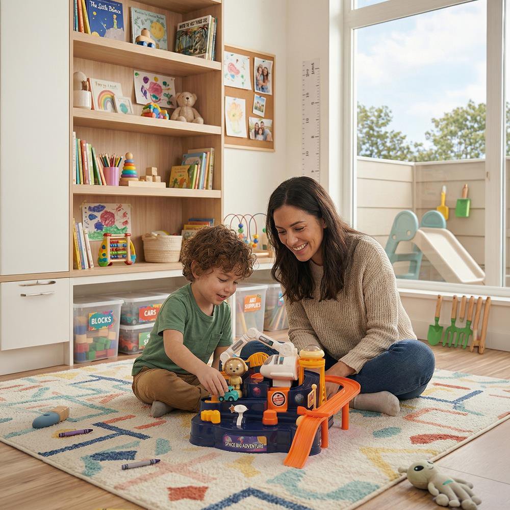 Ogi Mogi Toys ruimteavontuurspeelset met 4 knoppen Joy&Bloom