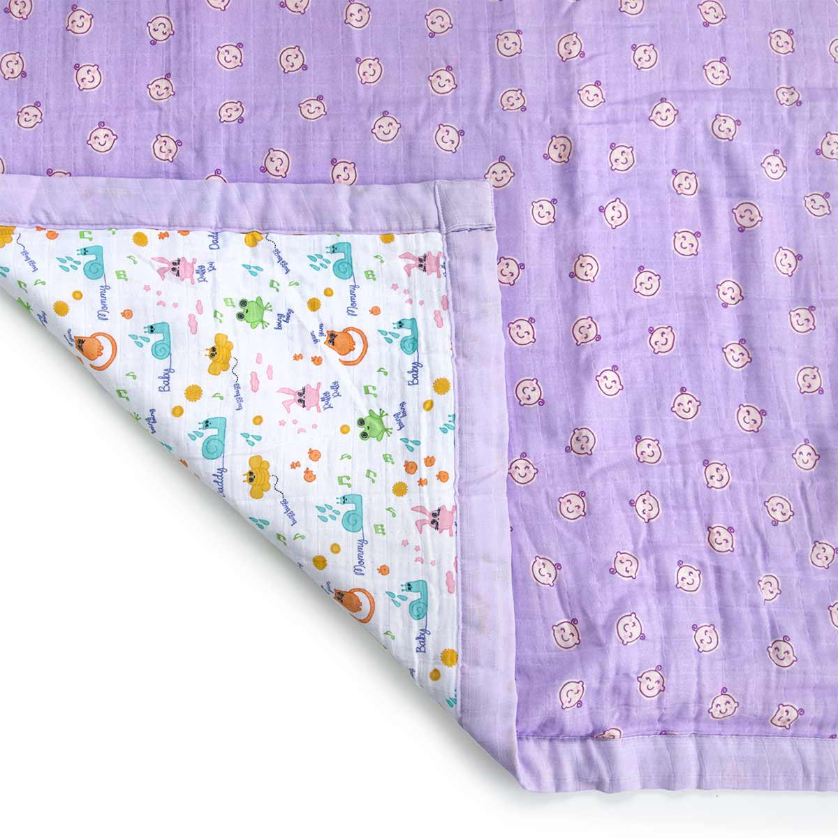 Milk&Moo Mousseline Deken Met vezels gevuld Milk&Moo Friends Joy&Bloom