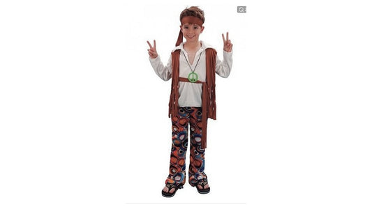 Clown Kinderkostuum Hippie Jongen 7-9 Jaar Default Title Verkleedkleren Joy&Bloom