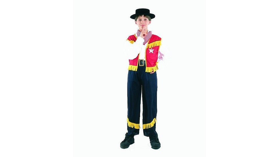 Clown Kinderkostuum Cowboy 7-9 Jaar Default Title Verkleedkleren Joy&Bloom
