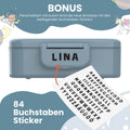 Kinderlunchbox met vakken, lichtgewicht en lekvrij - graafmachine Joy&Bloom