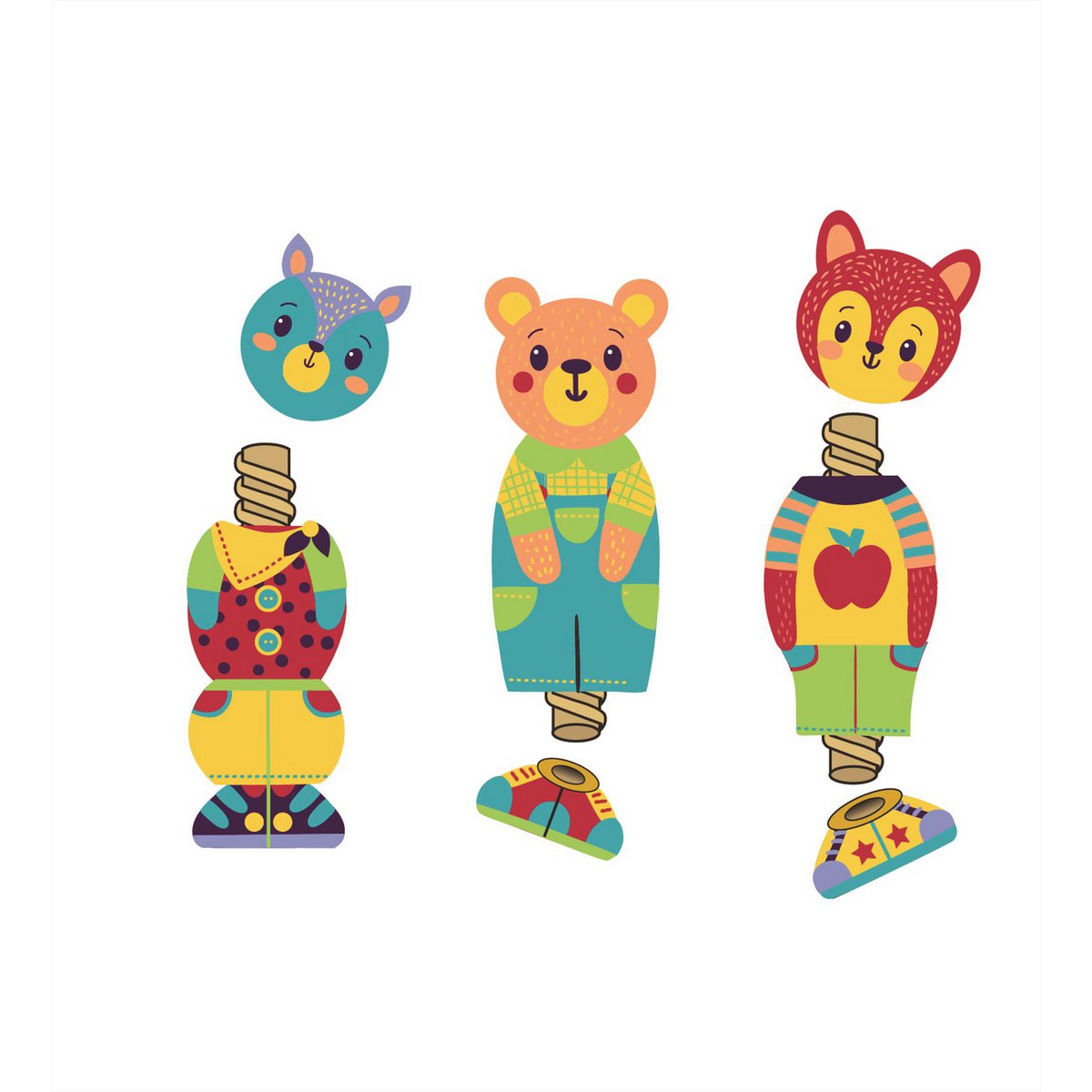 Edushape TrekfigUur Tellen Pull-a-Pup