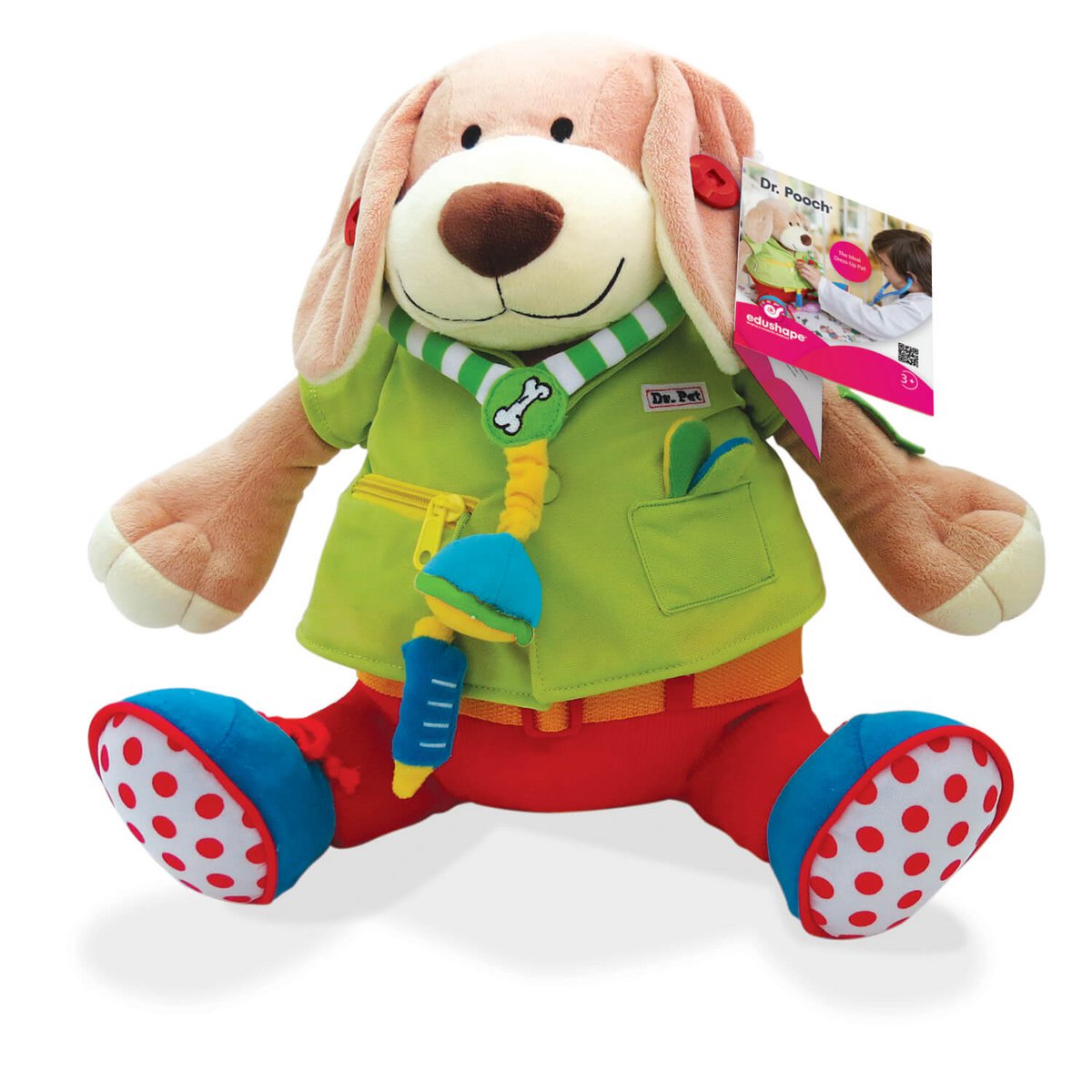 Edushape Activiteitenknuffel Dr. Pooch