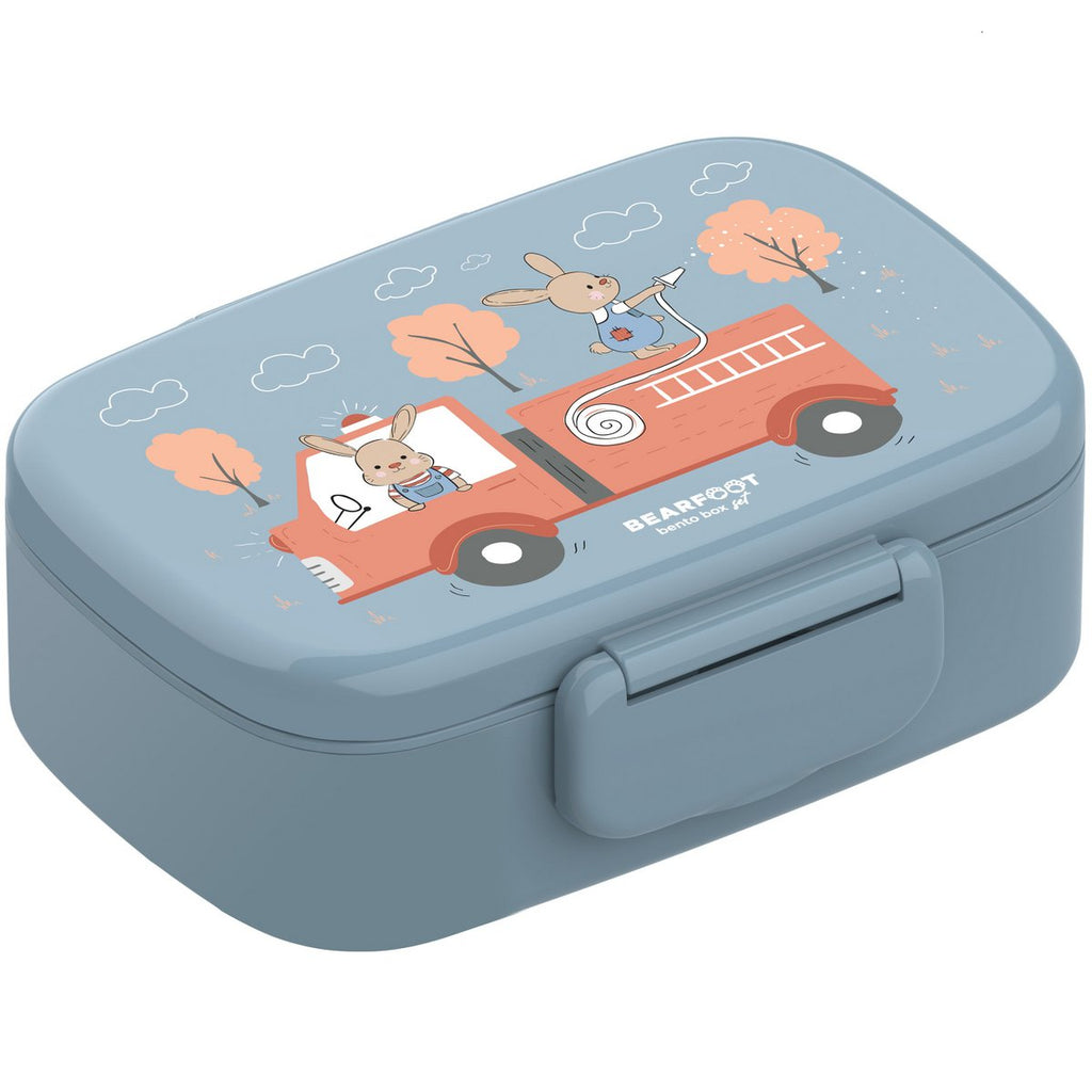 Kinderlunchbox met vakken, licht en lekvrij - brandweer