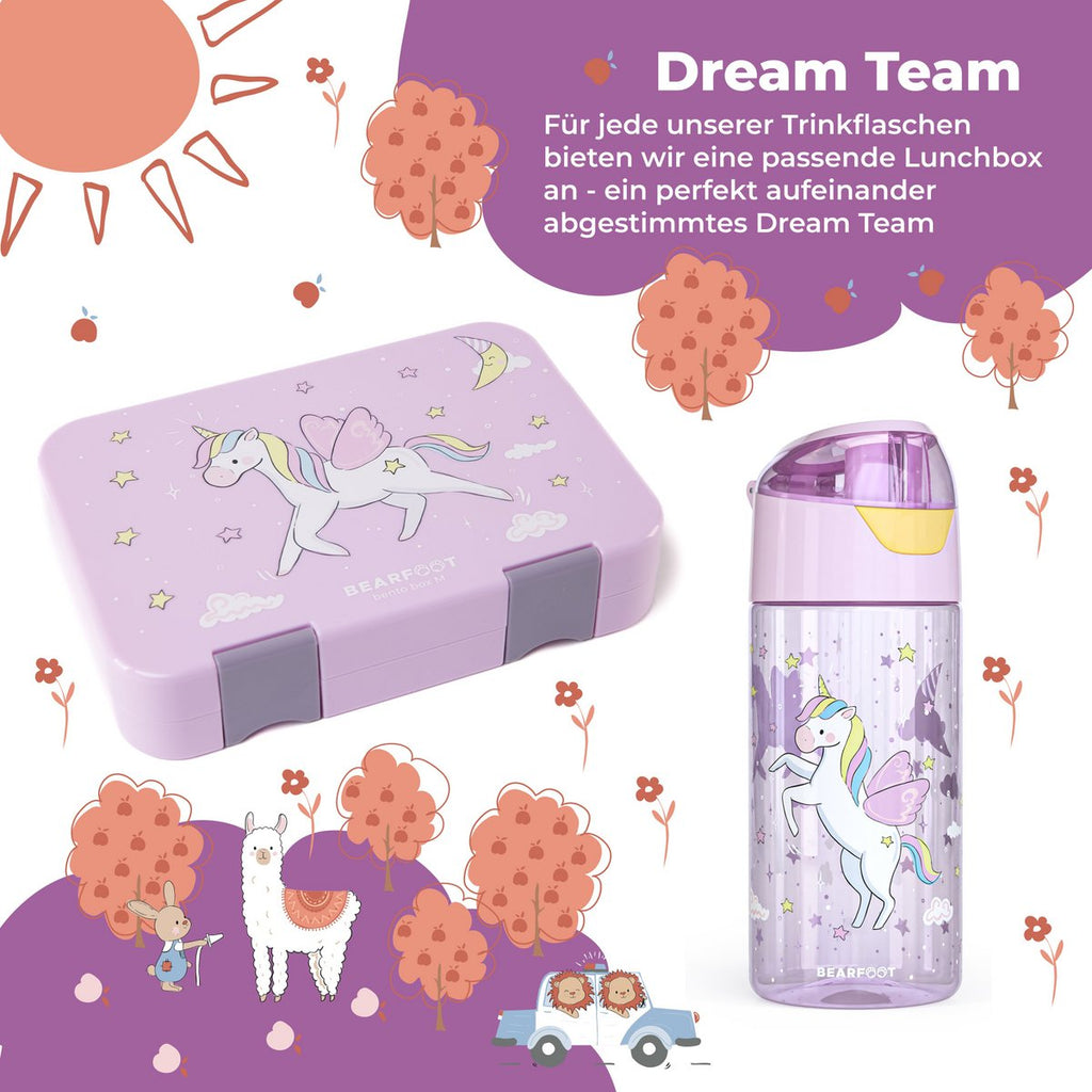 Kinderwaterfles, lichte waterfles - eenhoorn Joy&Bloom