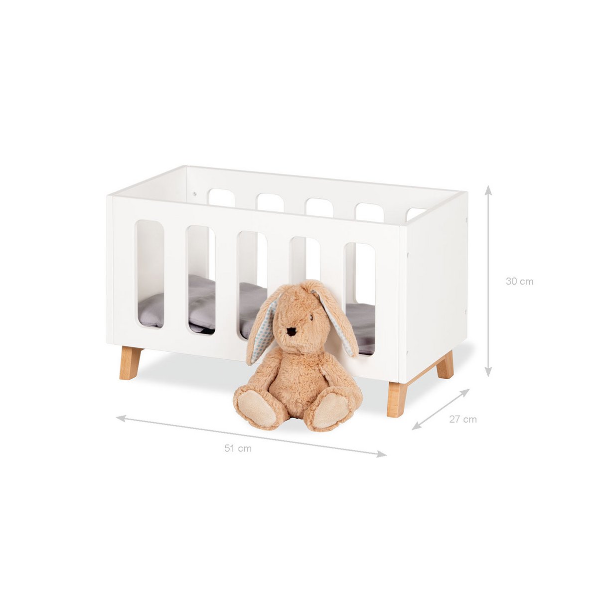 Poppenbed „marit", 4 delen Poppenspeelgoed Joy&Bloom