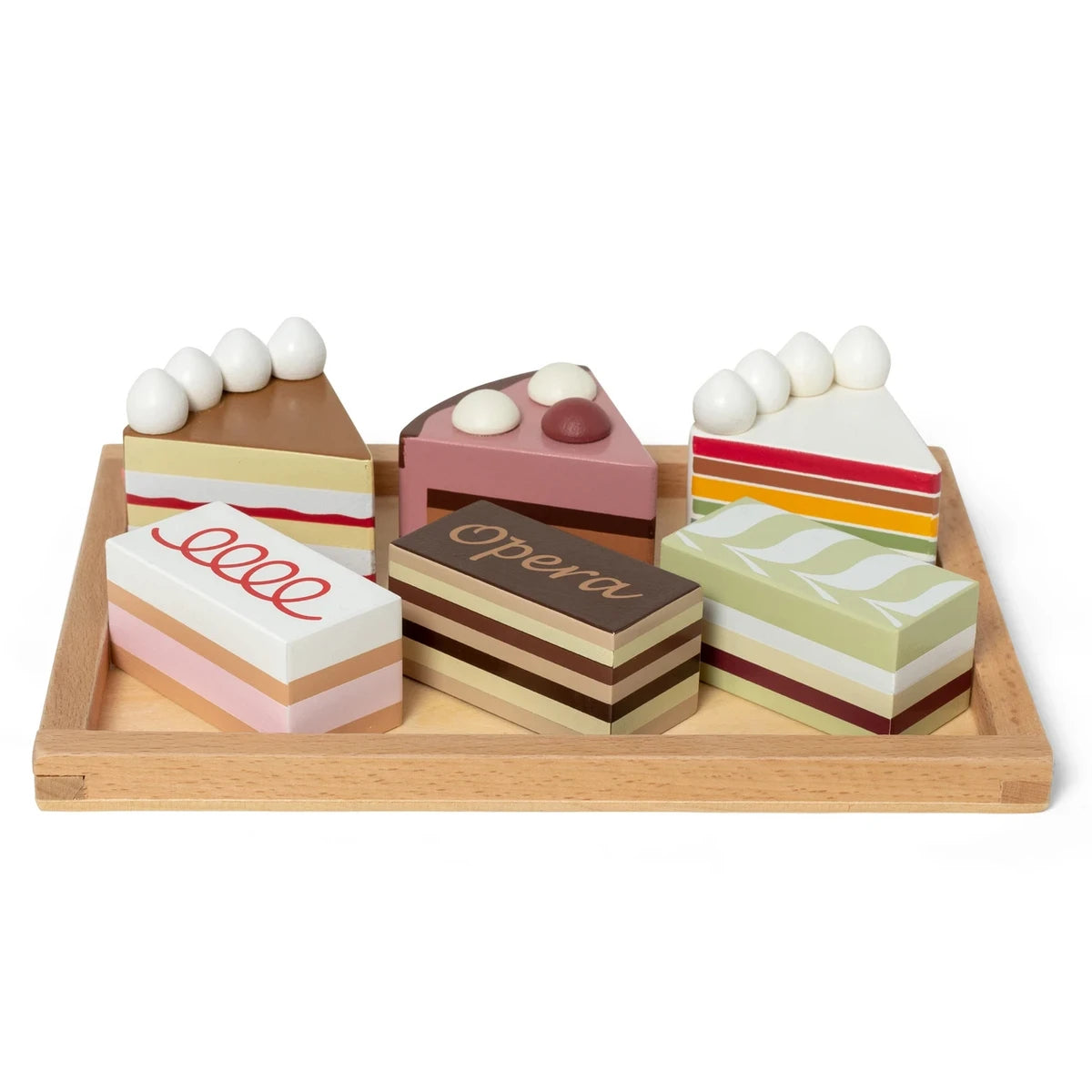 Cake plakken en gebakjes op dienblad Joy&Bloom