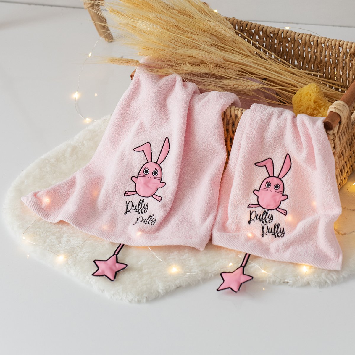 Milk & Moo kinderhanddoekjesset van 2 stuks Çançin Joy&Bloom