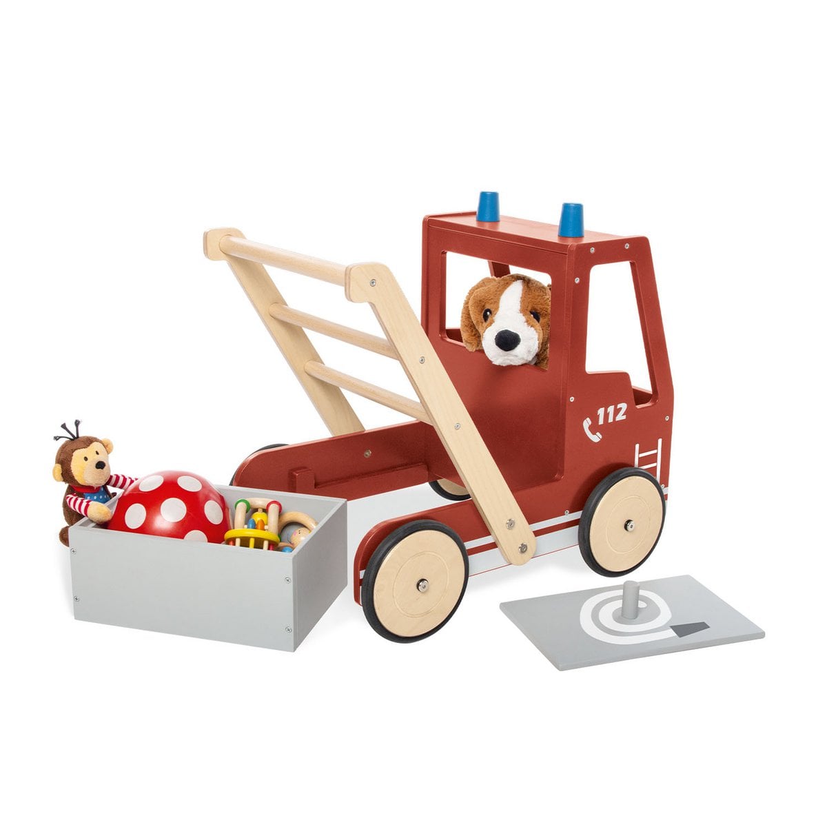 Loopwagen "Brandweerauto Fred" Joy&Bloom