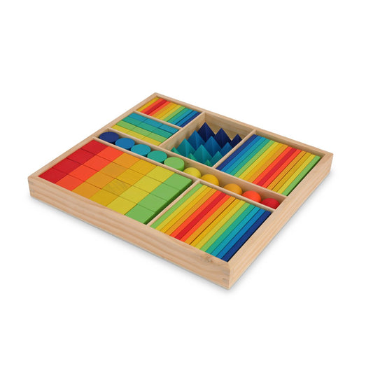 Kinderfeets gemixte blokken - regenboog Joy&Bloom
