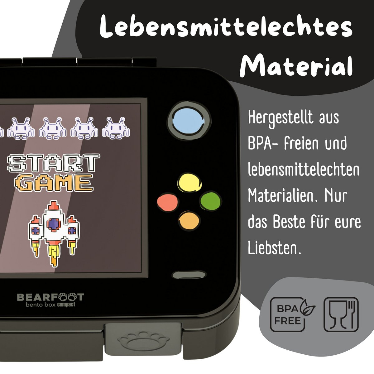 Leaf kan met onderwerpen, licht en lek -proof - game zwart Joy&Bloom