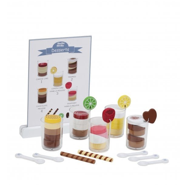 Desserts in een glas