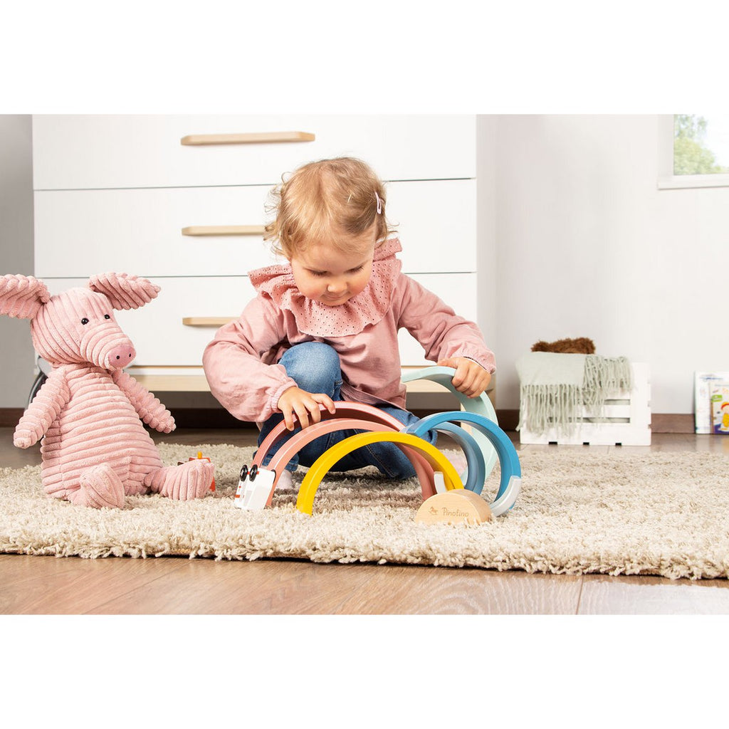 Houten regenboog "ruby"