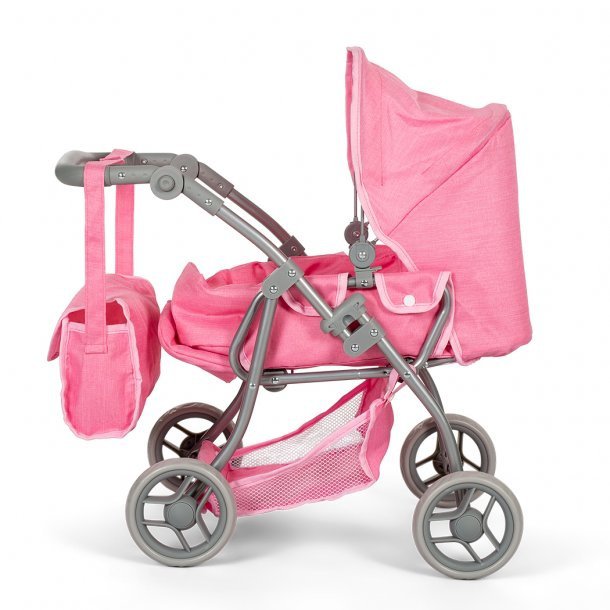 Poppenwagen roze Joy&Bloom