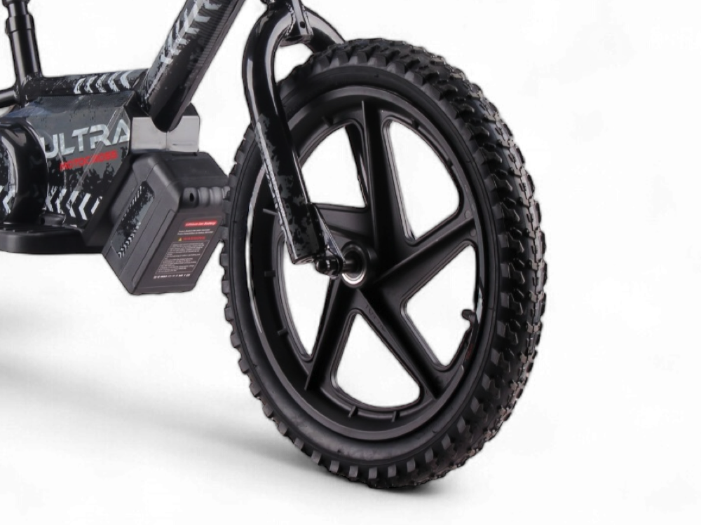 24 Volt Elektrische Balance Bike Met 16 Inch Wielen, Elektrische Motor - Zwart Motor Joy&Bloom