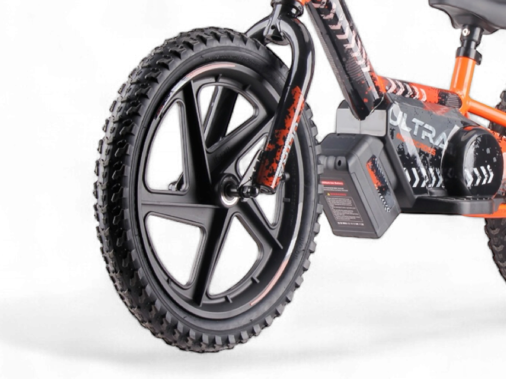 24 Volt Elektrische Balance Bike Met 16 Inch Wielen, Elektrische Motor - Oranje Motor Joy&Bloom