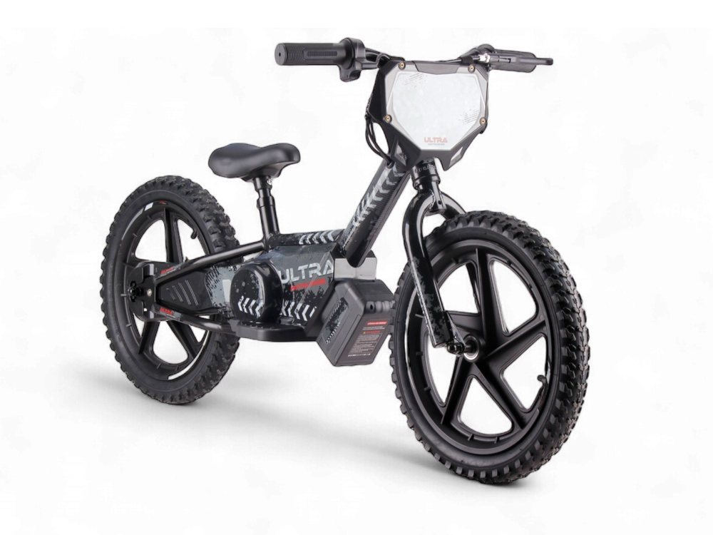 24 Volt Elektrische Balance Bike Met 16 Inch Wielen, Elektrische Motor - Zwart Motor Joy&Bloom