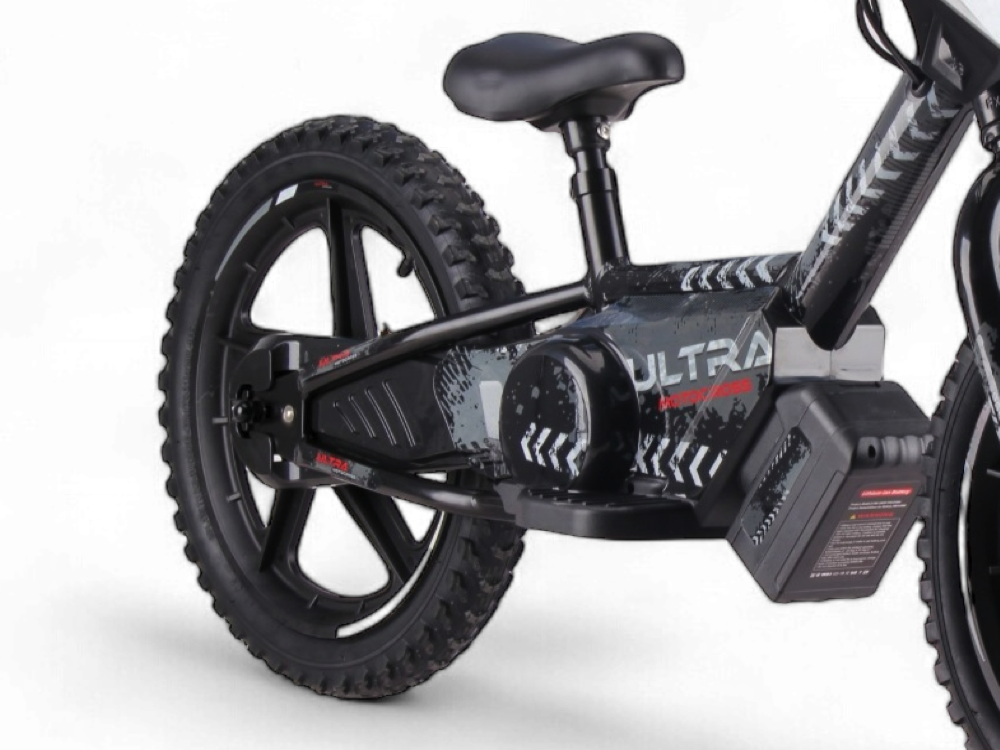 24 Volt Elektrische Balance Bike Met 16 Inch Wielen, Elektrische Motor - Zwart Motor Joy&Bloom