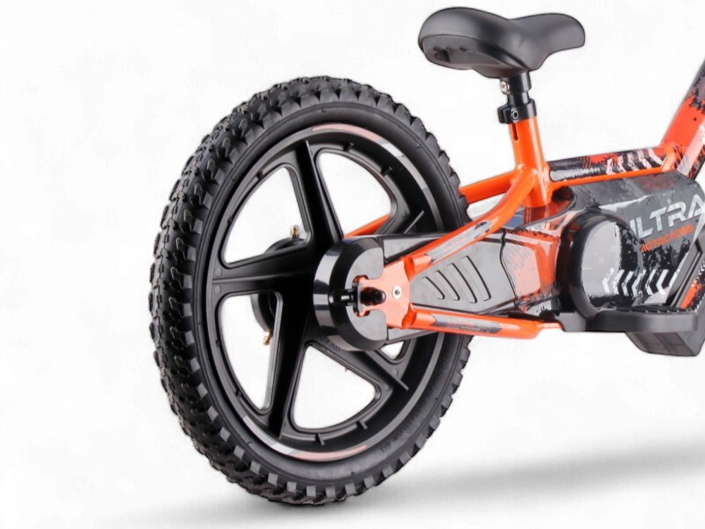 24 Volt Elektrische Balance Bike Met 16 Inch Wielen, Elektrische Motor - Oranje Motor Joy&Bloom