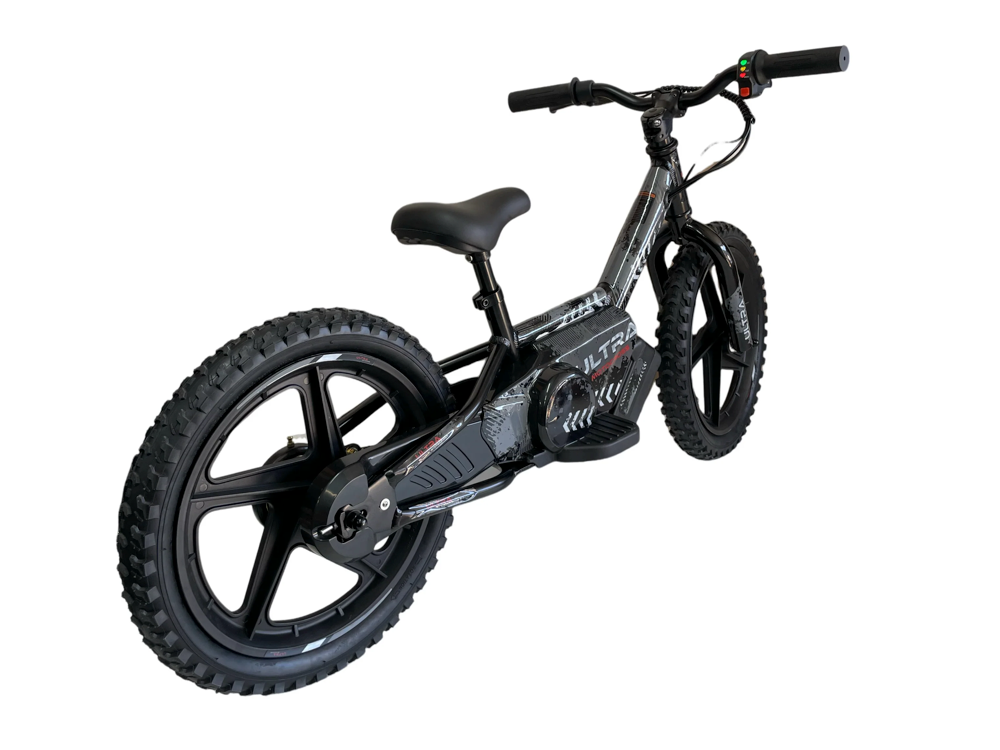24 Volt Elektrische Balance Bike Met 16 Inch Wielen, Elektrische Motor - Zwart Motor Joy&Bloom
