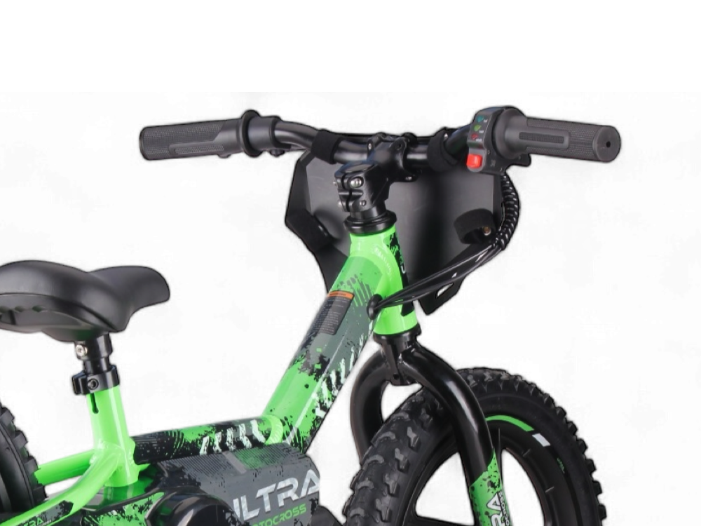 24 Volt Elektrische Balance Bike Met 16 Inch Wielen, Elektrische Motor - Groen Motor Joy&Bloom