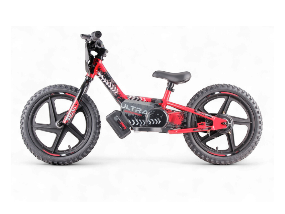 24 Volt Elektrische Balance Bike Met 16 Inch Wielen, Elektrische Motor - Rood Motor Joy&Bloom