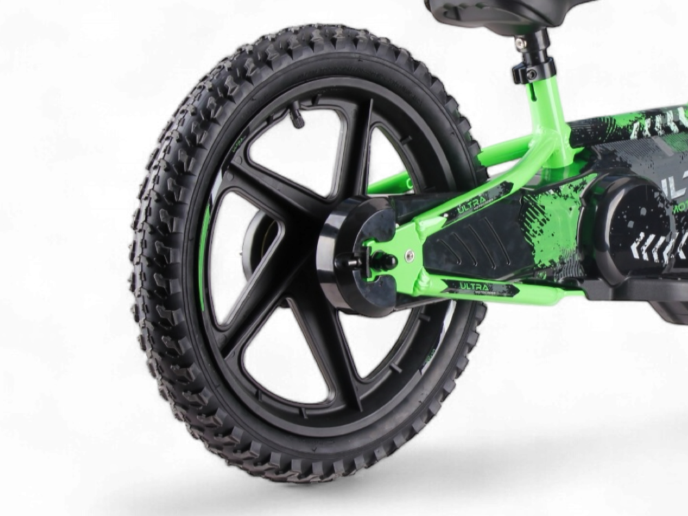 24 Volt Elektrische Balance Bike Met 16 Inch Wielen, Elektrische Motor - Groen Motor Joy&Bloom