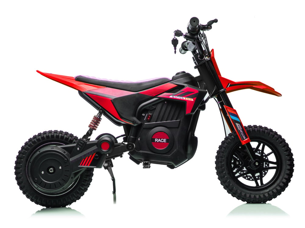 Crossmotor, 24 Volt Elektrische Kinder Motor Met Geveerde Wielen Motor Joy&Bloom