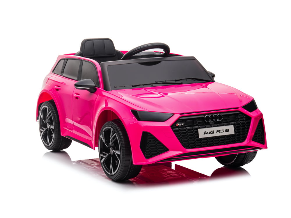 Audi Rs6,12 Volt Elektrische Kinderauto Met Rubberen Banden, Leder Zitje En Meer! Kinderauto's Joy&Bloom