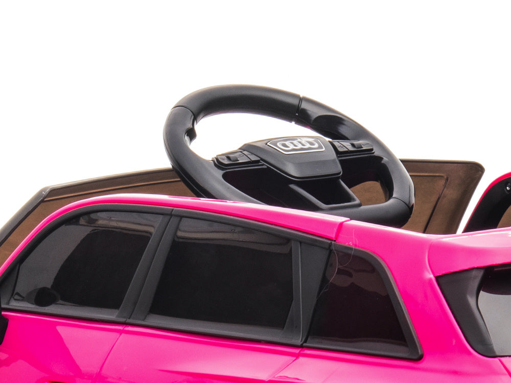 Audi Rs6,12 Volt Elektrische Kinderauto Met Rubberen Banden, Leder Zitje En Meer! Kinderauto's Joy&Bloom
