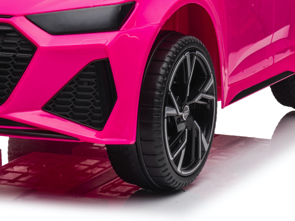 Audi Rs6,12 Volt Elektrische Kinderauto Met Rubberen Banden, Leder Zitje En Meer! Kinderauto's Joy&Bloom
