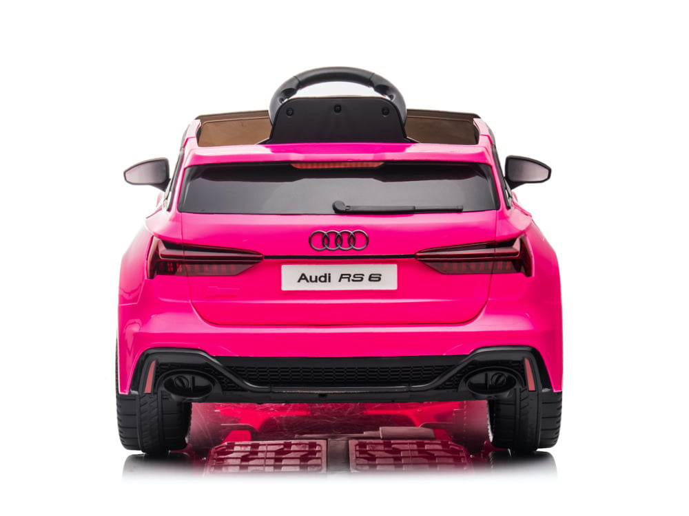 Audi Rs6,12 Volt Elektrische Kinderauto Met Rubberen Banden, Leder Zitje En Meer! Kinderauto's Joy&Bloom
