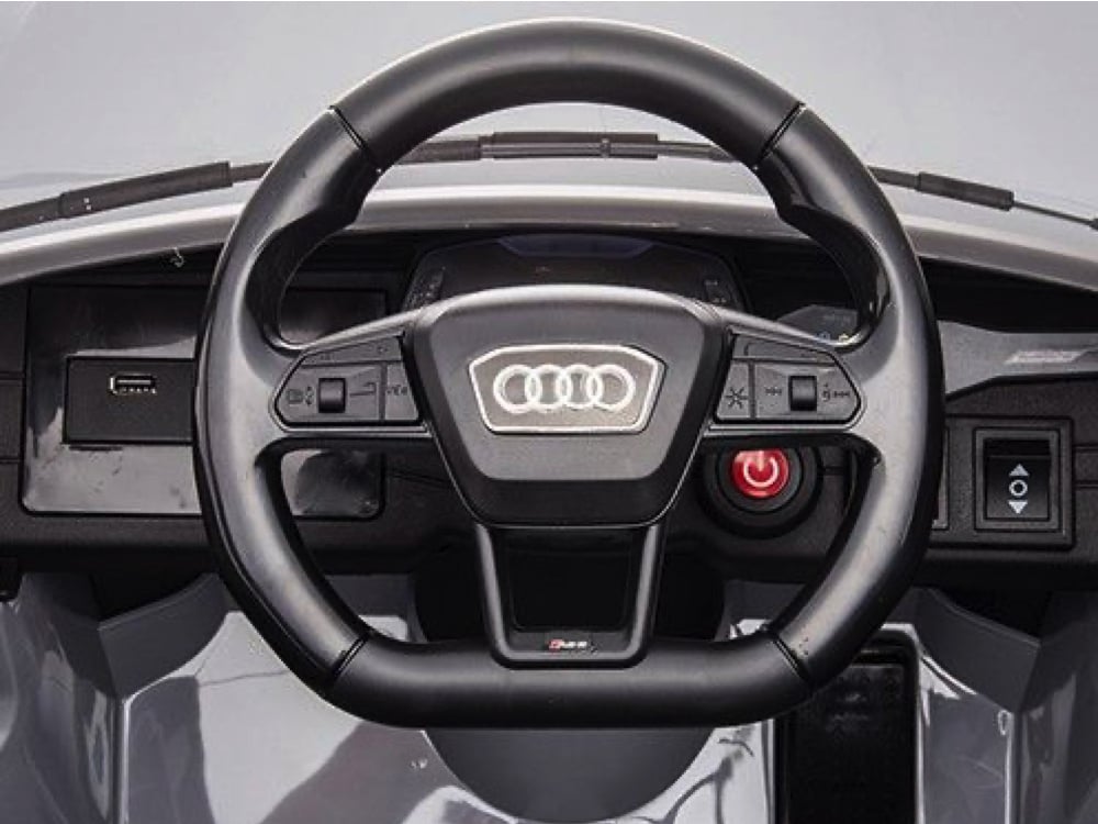Audi Rs6,12 Volt Elektrische Kinderauto Met Rubberen Banden, Leder Zitje En Meer! Kinderauto's Joy&Bloom