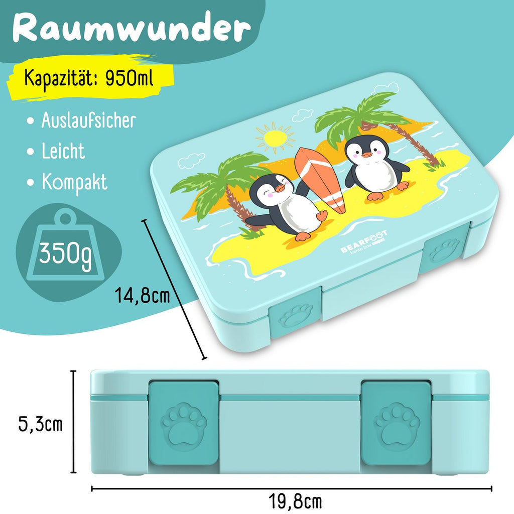 Lunchbox, licht en lek - proof - pinguïn Joy&Bloom