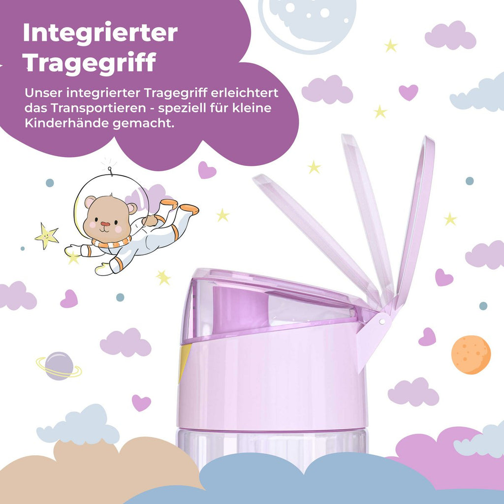 Kinderwaterfles, lichte waterfles - eenhoorn Joy&Bloom
