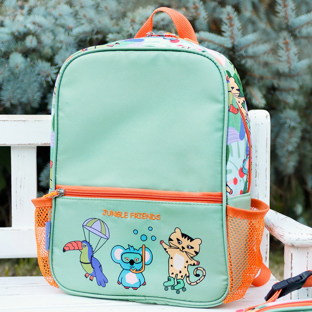 Milk&Moo kinderrugzak Jungle Friends, lichtgewicht, comfortabele pasvorm Joy&Bloom