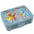 Lunchbox met onderwerpen, licht en lek - proof - dinosaurussen blauw Joy&Bloom