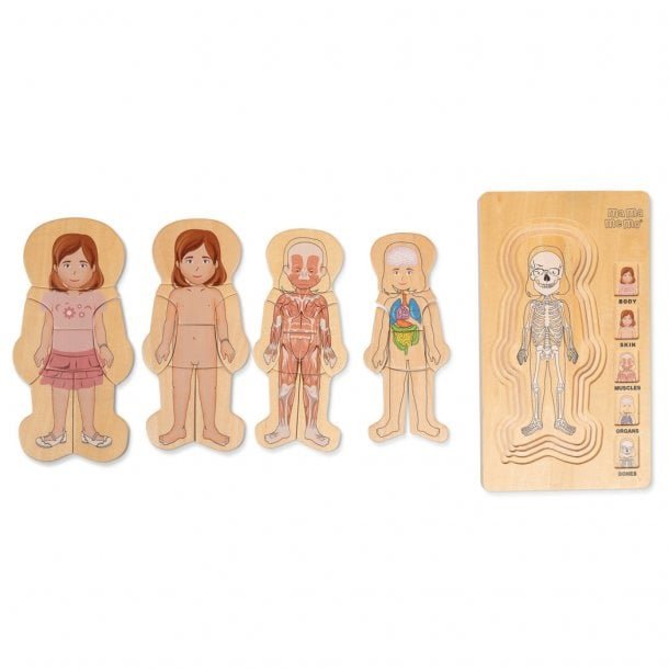 Mijn lichaam puzzel. meisje