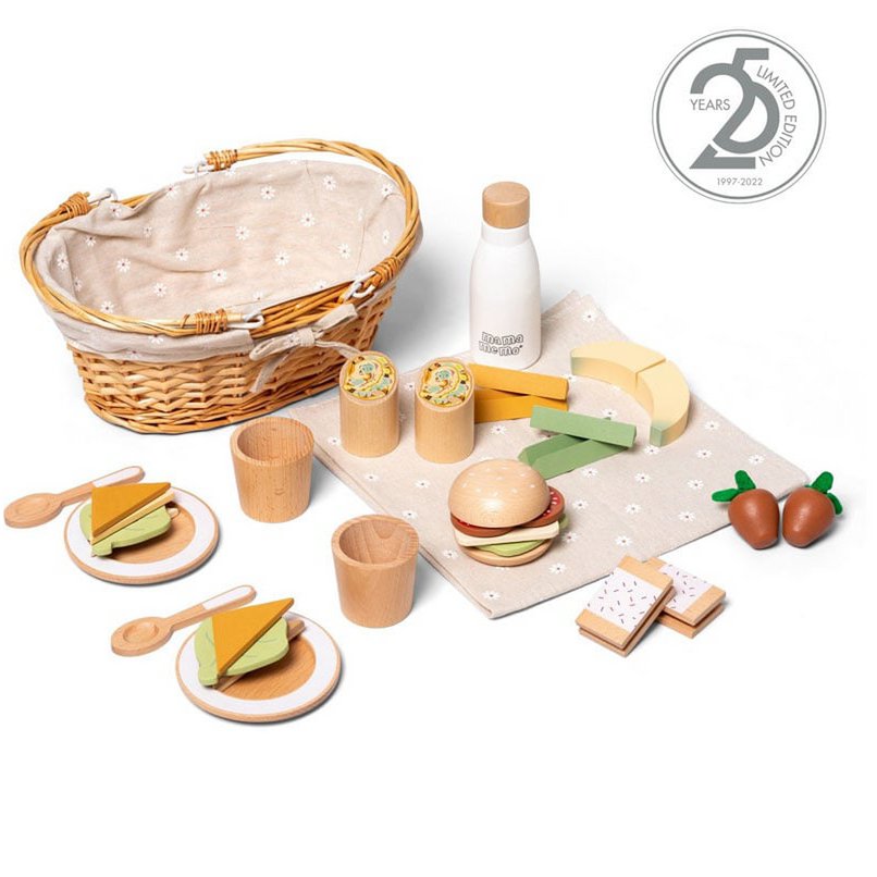 Gevulde Picknickmand - Hout Joy&Bloom