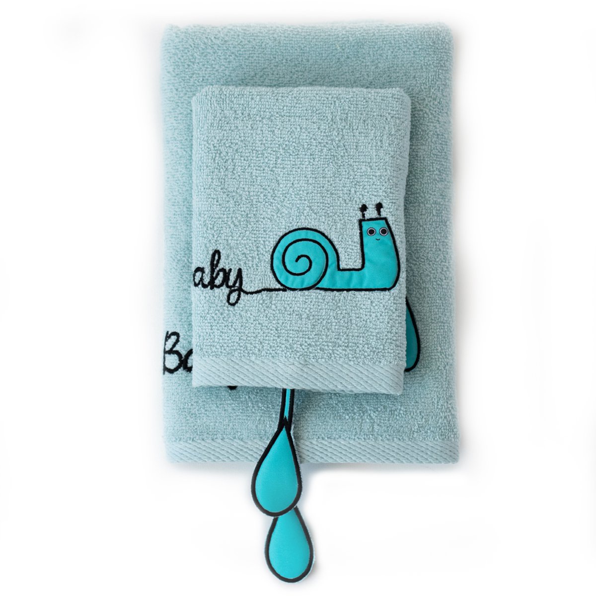 Milk & Moo Kinderhanddoekenset van 2 Sangaloz Joy&Bloom