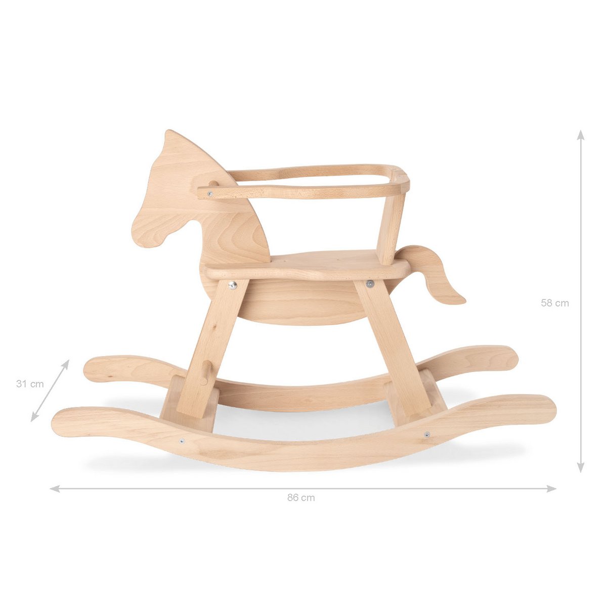 Schommelpaard "Pinolino" met ring Joy&Bloom