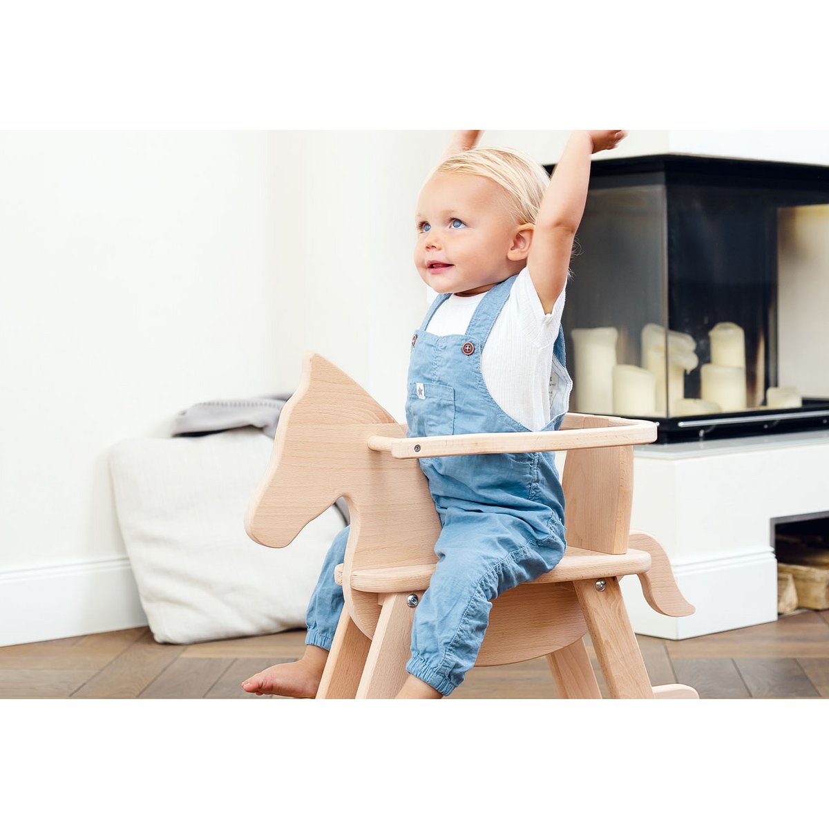 Schommelpaard "Pinolino" met ring Joy&Bloom